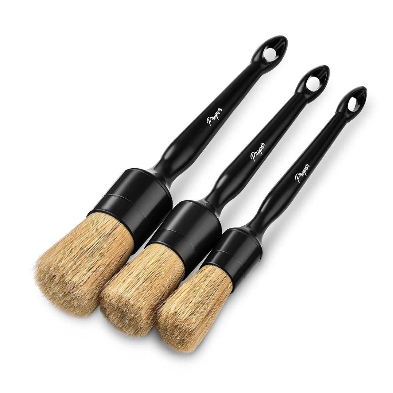 Amazon.com: PROPER DETAILING CO. Car Detailing Brush Set, 2 Pack Soft ... Amazon.com: PROPER DETAILING CO. Car Detailing Brush Set, 2 Pack Soft ...