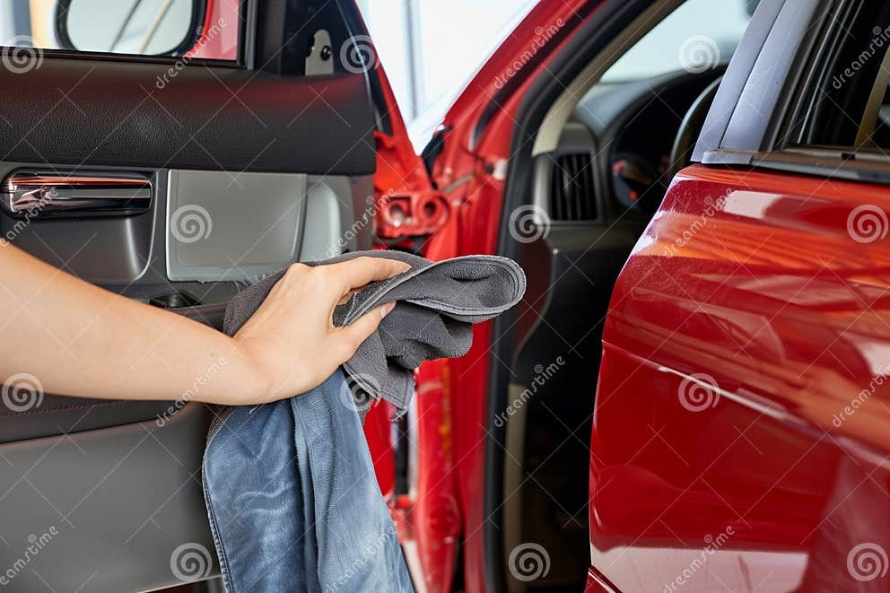 Person Wiping Down Car Door Jambs with Cloth Stock Illustration ... Person Wiping Down Car Door Jambs with Cloth Stock Illustration ...